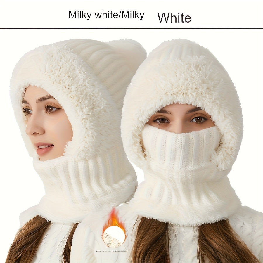 Emmerie – Gestrickte Mütze mit Nackenschutz (1+1 Gratis)