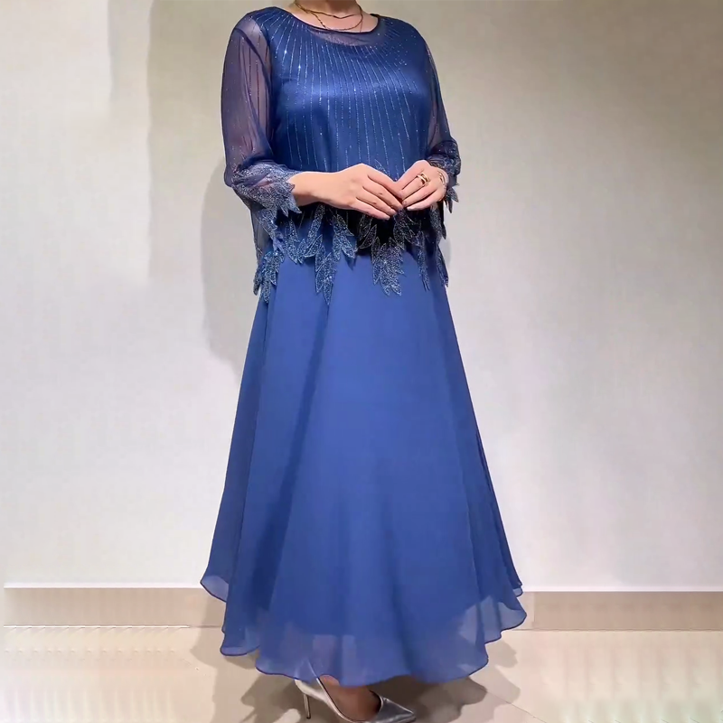 Eliza – Elegantes Kleid mit schimmernder Overlay-Schicht