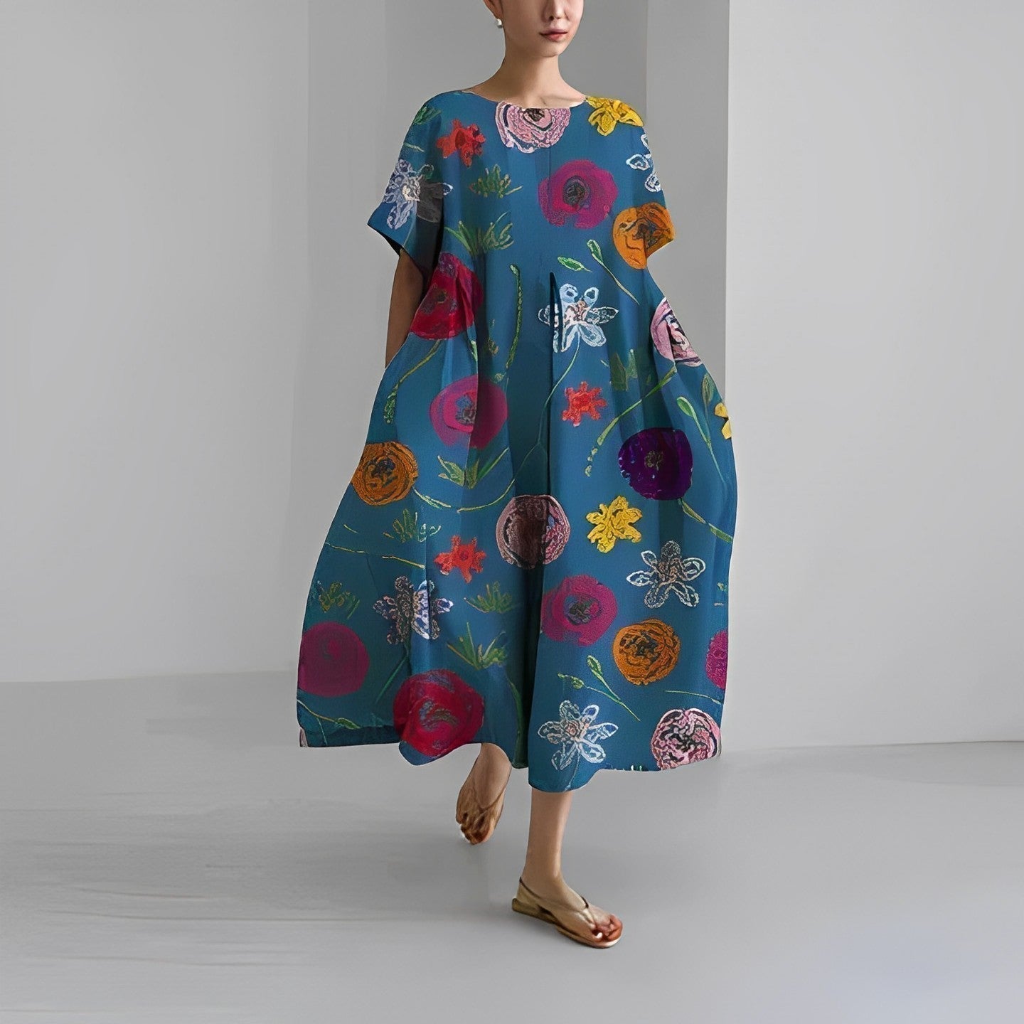 Claire™ – Bohemian Kleid mit Blumenprint
