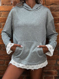 Aveline – Hoodie mit Spitzenakzenten und stilvollem Komfort