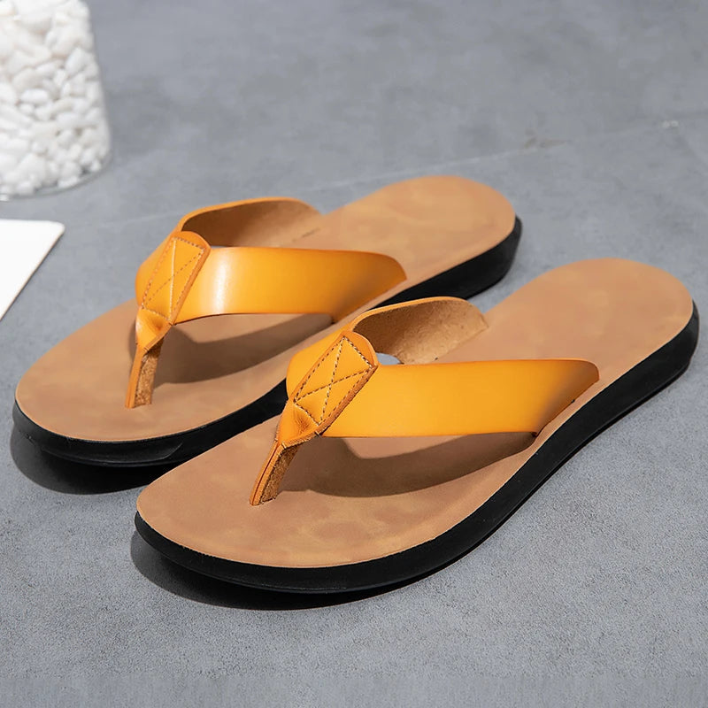 Lässige Ledersandalen