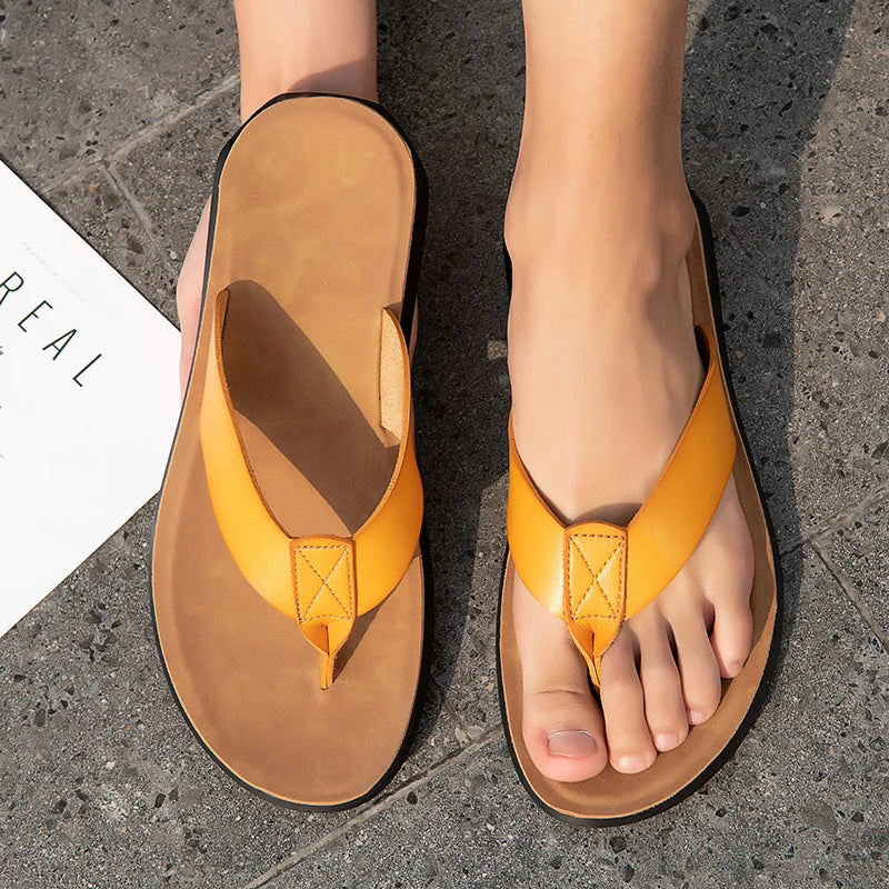 Lässige Ledersandalen