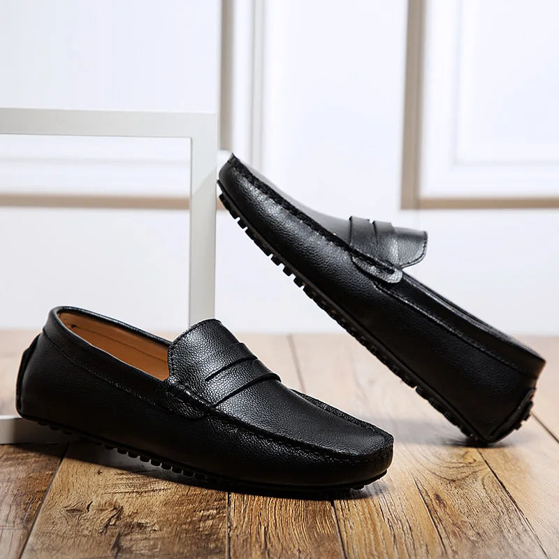 Casual Leather Summer Loafers