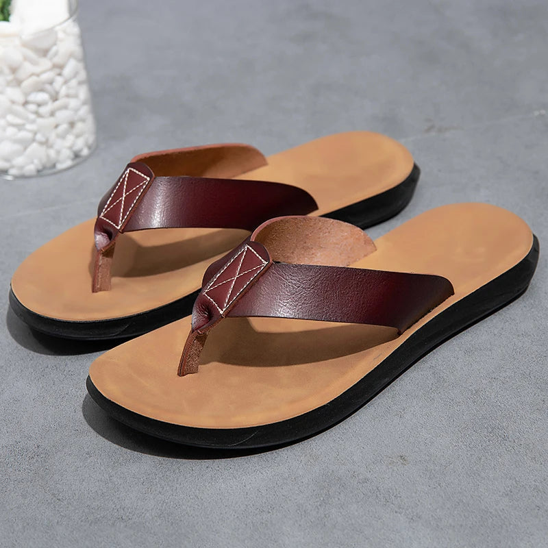 Lässige Ledersandalen
