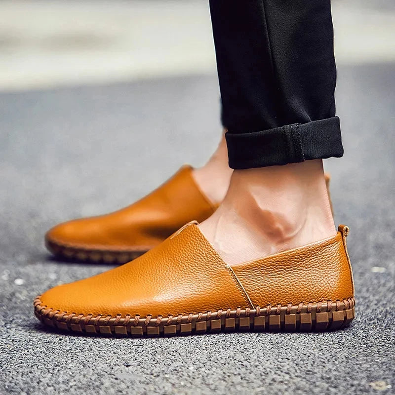 Breathable Leather Loafers