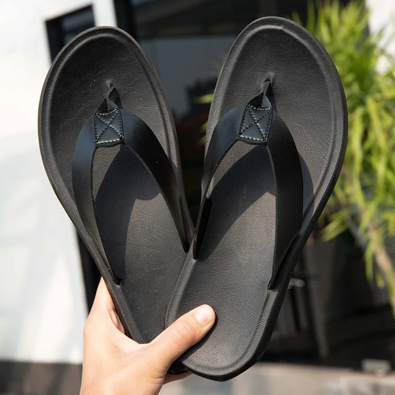 Lässige Ledersandalen