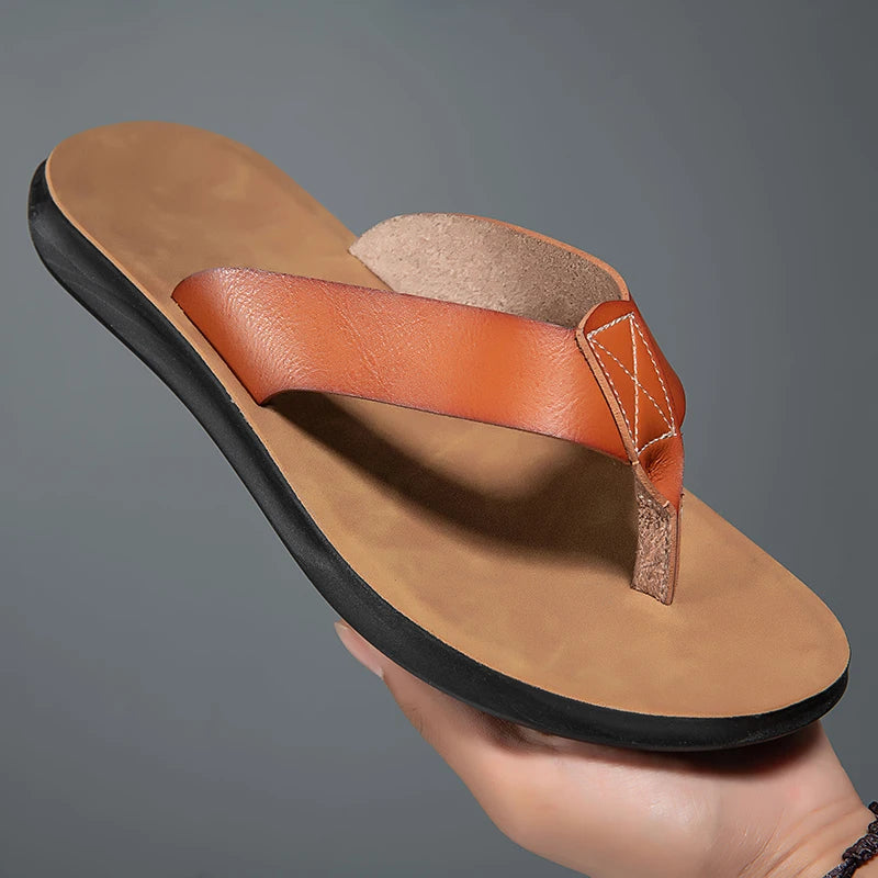 Lässige Ledersandalen