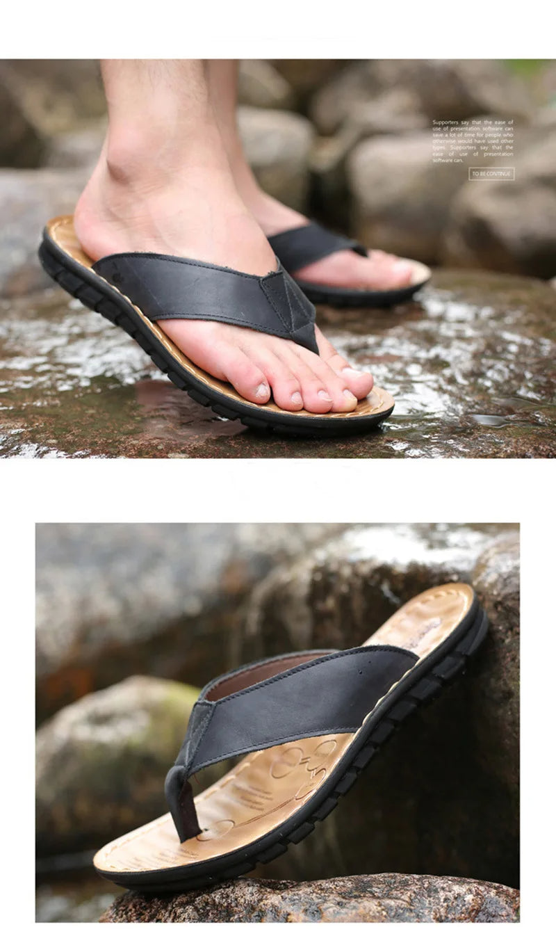 Herren Ledersandalen