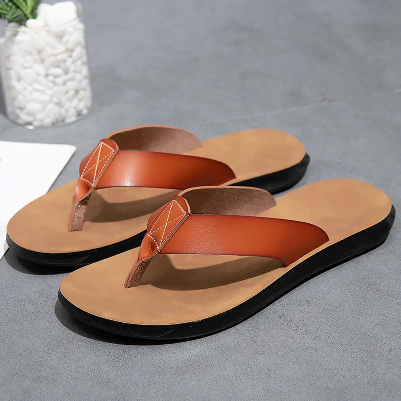 Lässige Ledersandalen