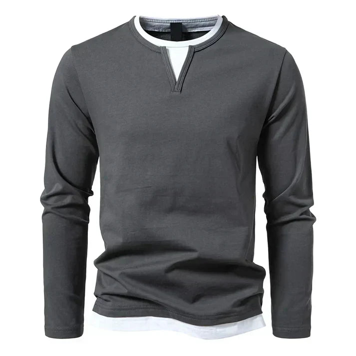 Kramer | Premium Longsleeve aus gekämmter Baumwolle