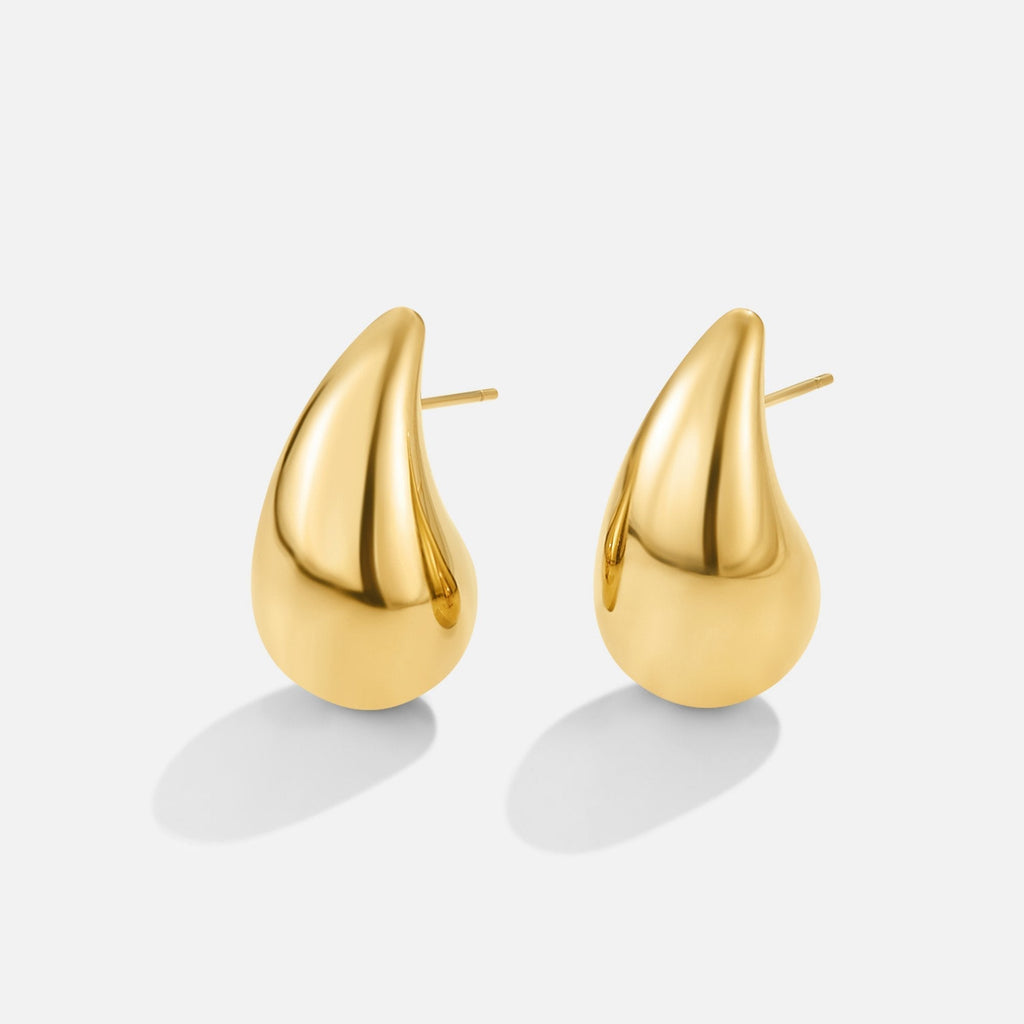 Ame Gold-Tropfen-Ohrringe