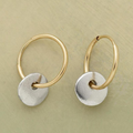 Elegante handgefertigte Reif-Ohrringe