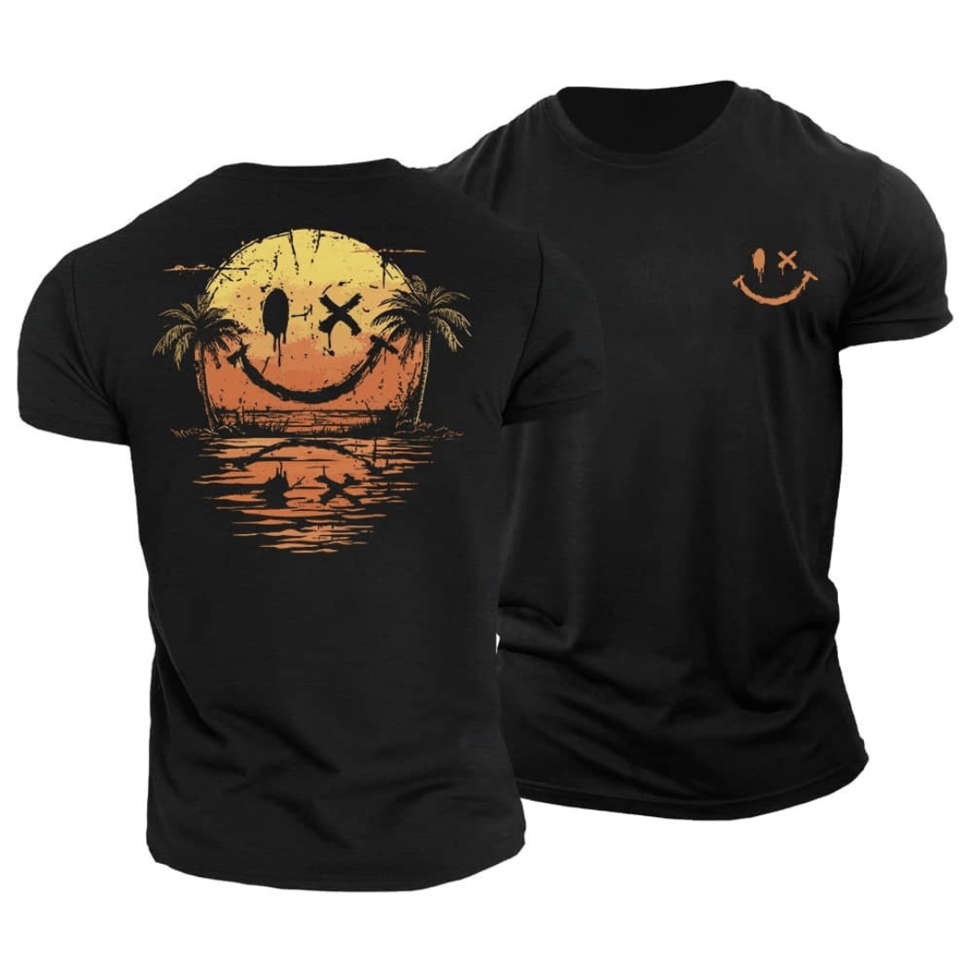 Sommerliches Smiley-Meer T-Shirt