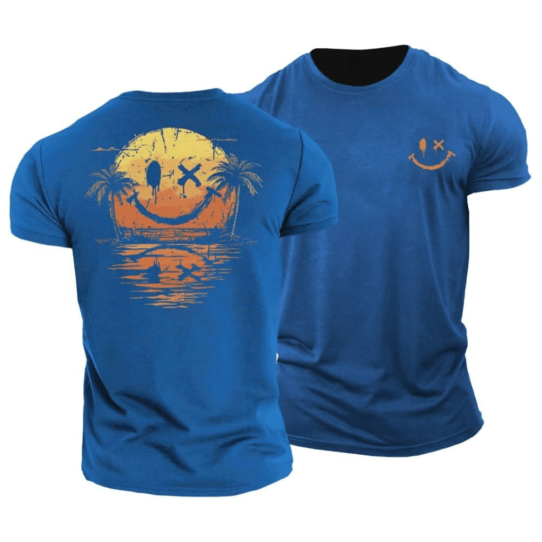 Sommerliches Smiley-Meer T-Shirt