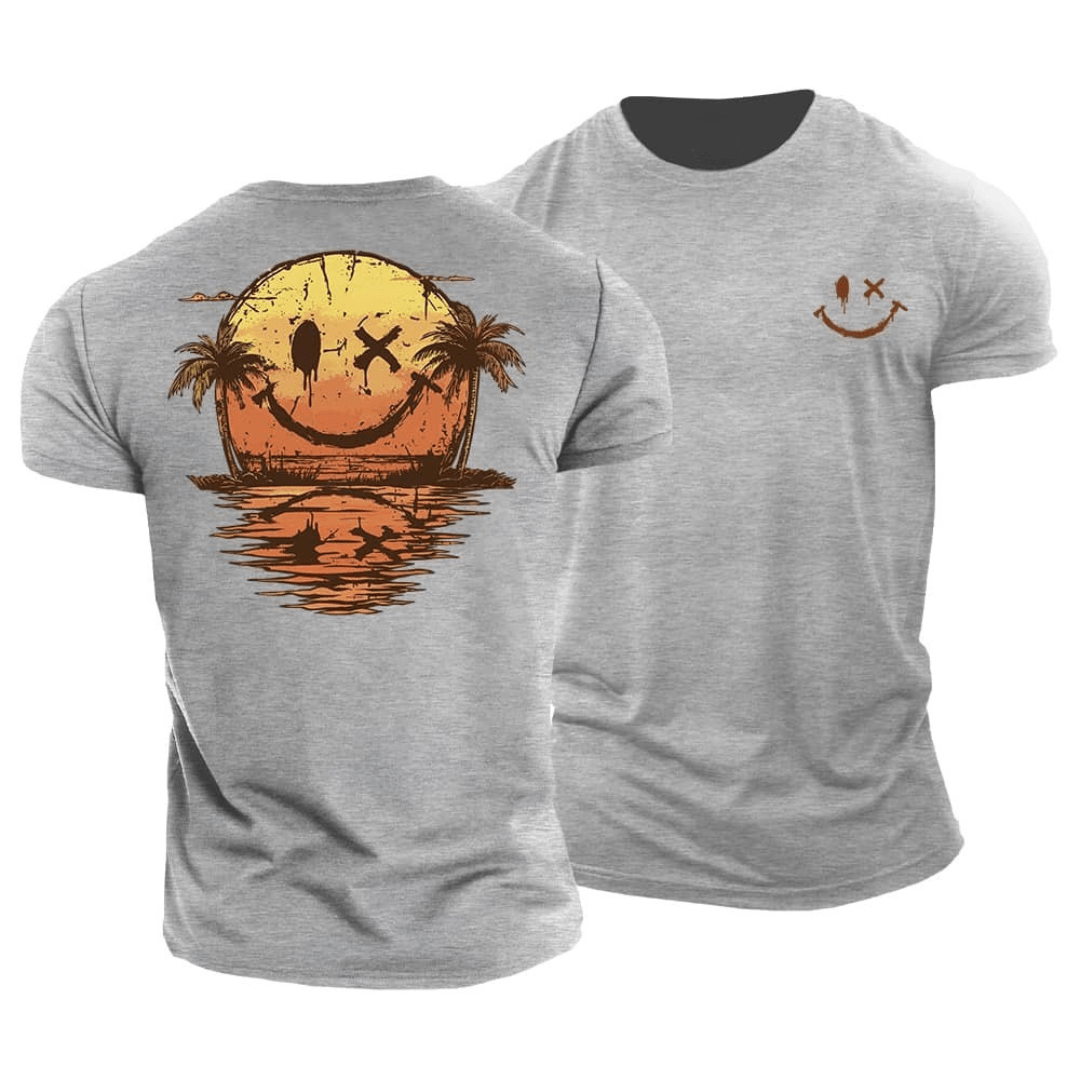 Sommerliches Smiley-Meer T-Shirt