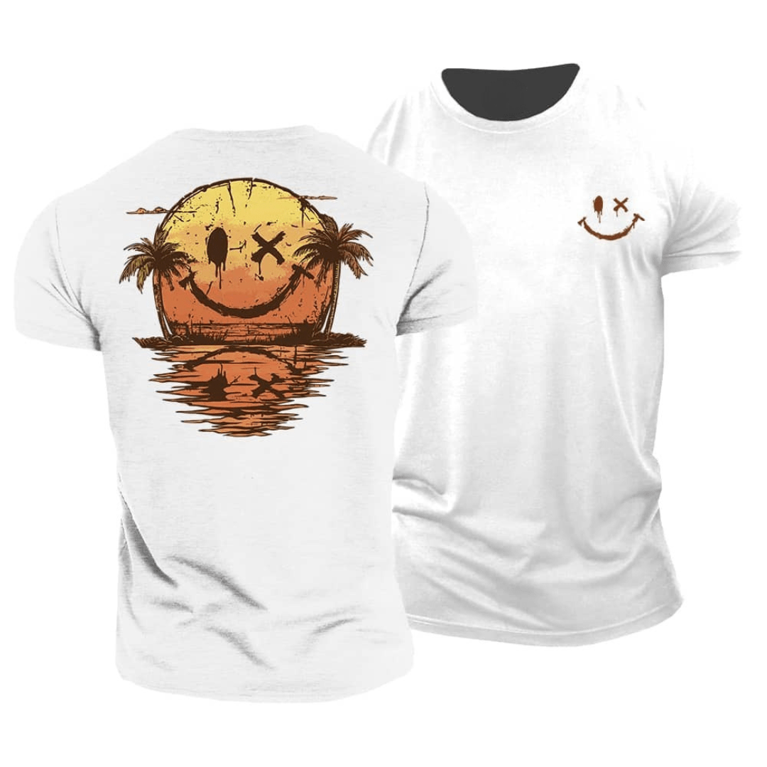 Sommerliches Smiley-Meer T-Shirt