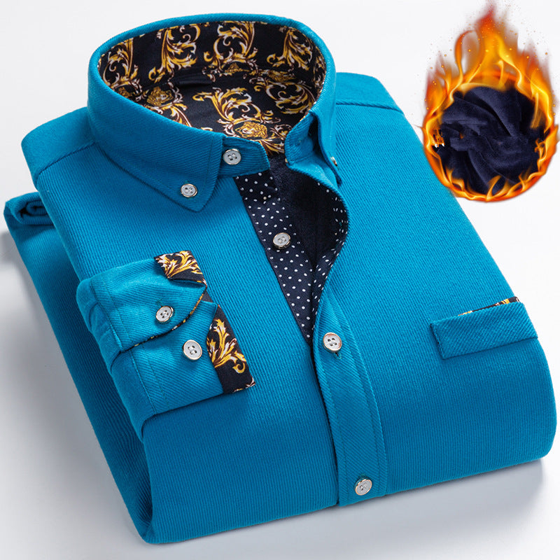 Adrien – Elegantes Thermo-Cordhemd