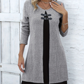 Elina™ – Elegants Zweifarb-A-Linien-Kleid