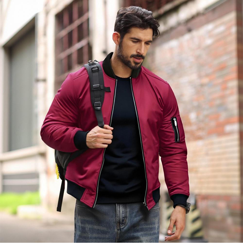Dorian – Klassische Bomberjacke mit Reissverschluss