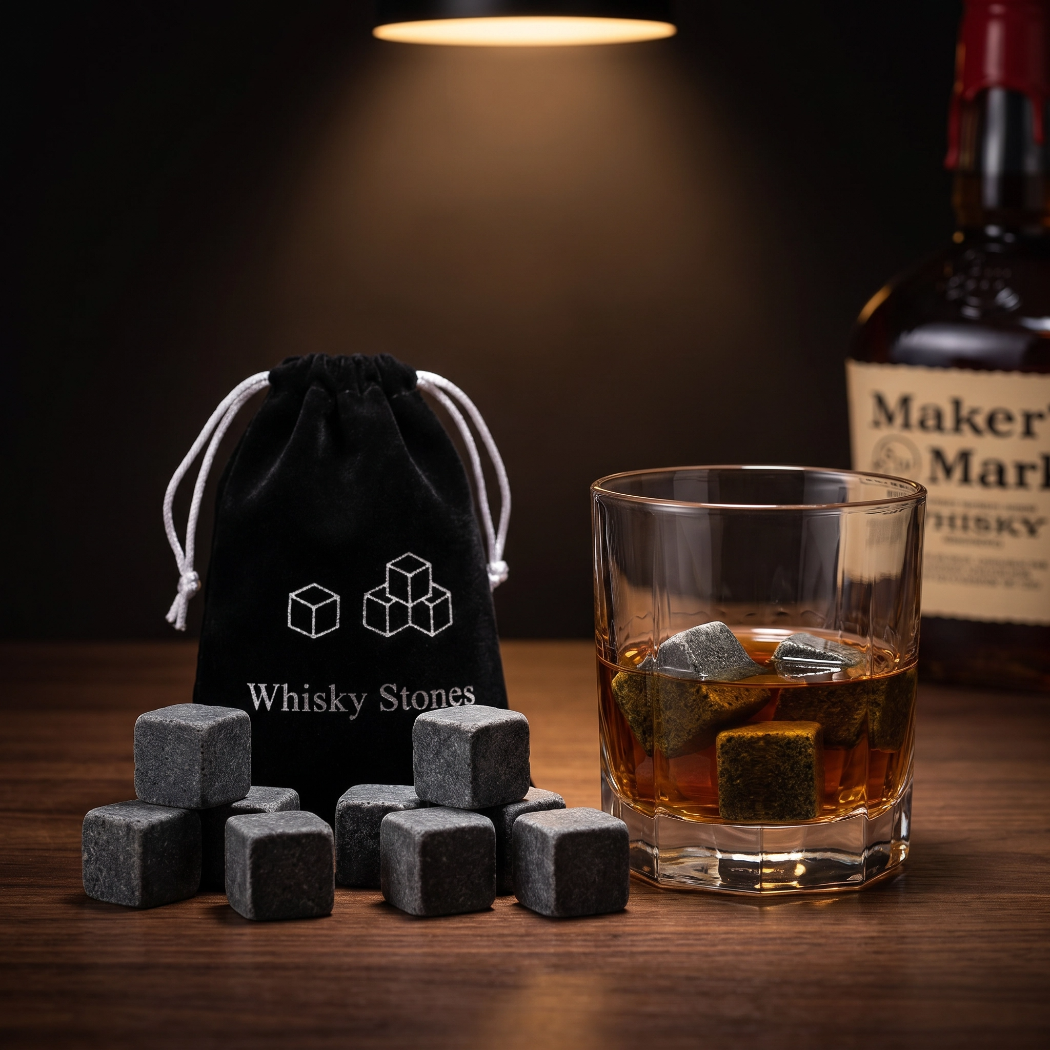 Premium-Whisky-Steine, 9er-Set