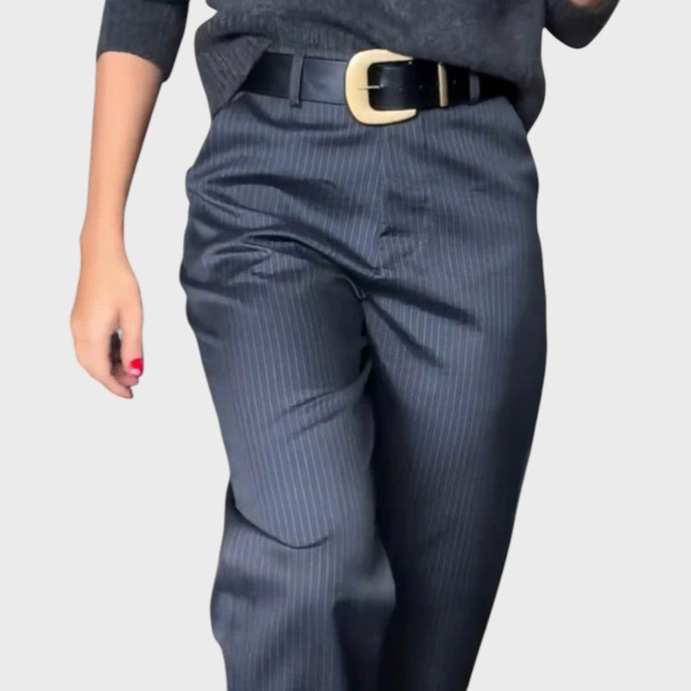 Greta | Gestreifte Anzughose