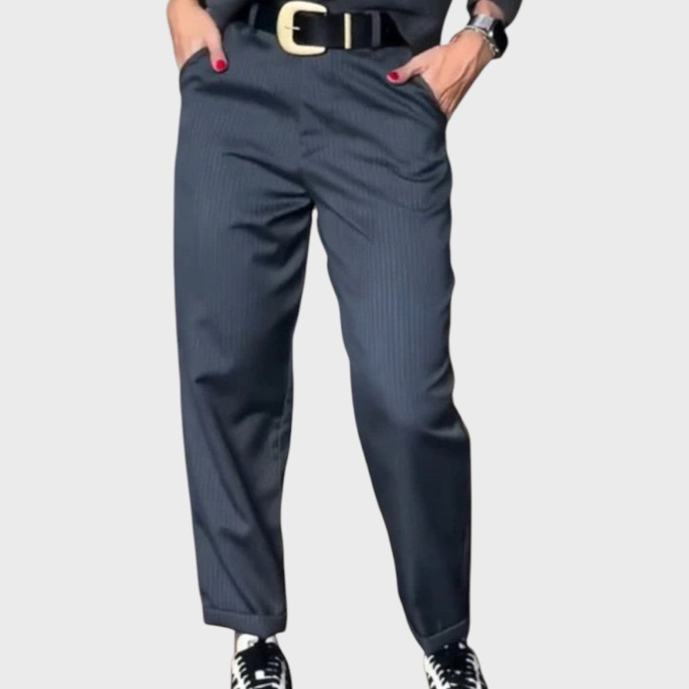 Greta | Gestreifte Anzughose