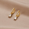 Premium Gold Kristall-Ohrringe